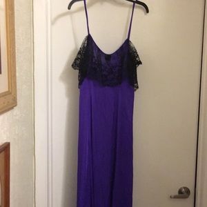 Long t strap gown